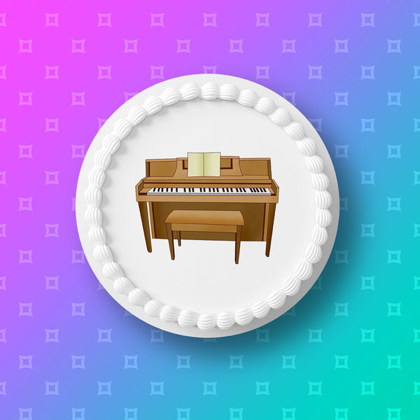 Piano Edible Icing Cake Topper 03