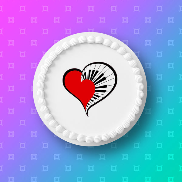 Piano Edible Icing Cake Topper 02