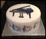 Piano Edible Icing Cake Topper 01