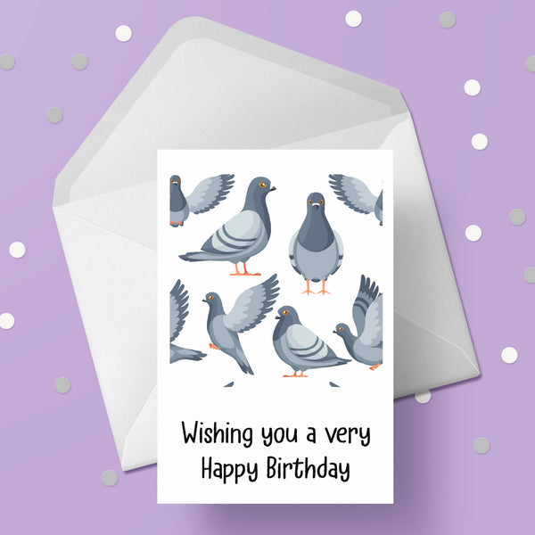 Pigeon 02 Birthday Card