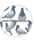 Pigeon Edible Icing Cake Topper 02