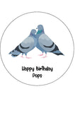 Pigeon 03 Edible Icing Cake Topper or Ribbon