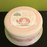 New Baby Edible Icing Cake Topper 02 - Baby Shower