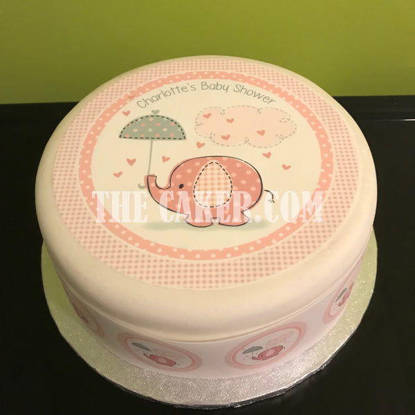 New Baby Edible Icing Cake Topper 02 - Baby Shower