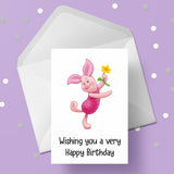 Piglet Birthday Card