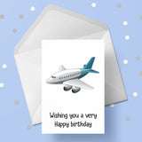 Plane Birthday Card 01