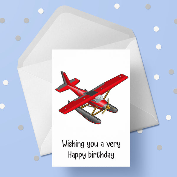 Plane Birthday Card 03