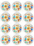 Planets Space Solar System Edible Icing Cake Topper 02