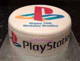 Playstation Logo Edible Icing Cake Topper