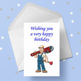 Plumber Birthday Card