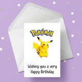 Pikachu Birthday Card 07