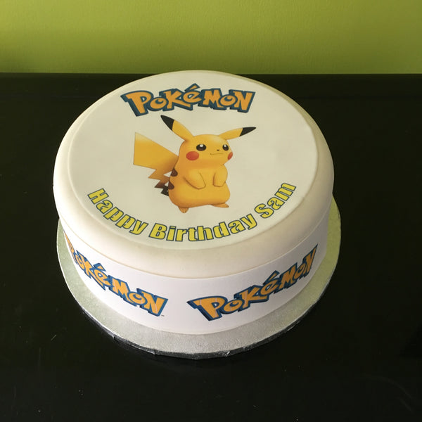 Pikachu Edible Icing Cake Topper 07 - Pikachu