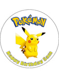 Pikachu Edible Icing Cake Topper 07 - Pikachu
