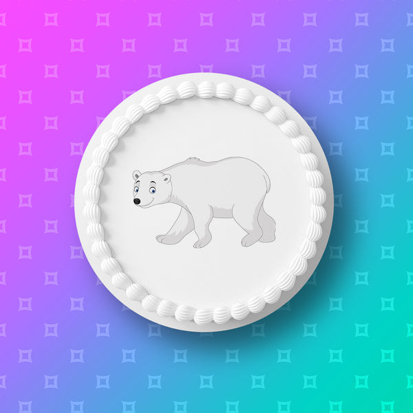 Polar Bear Edible Icing Cake Topper