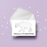 Polar Bear Birthday Card