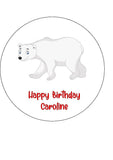 Polar Bear Edible Icing Cake Topper