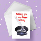 Police Helmet Birthday Card 02