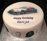 Police Car Edible Icing Cake Topper 02