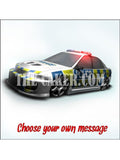 Police Car Edible Icing Cake Topper 02