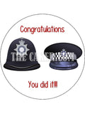 Police Helmets Edible Icing Cake Topper