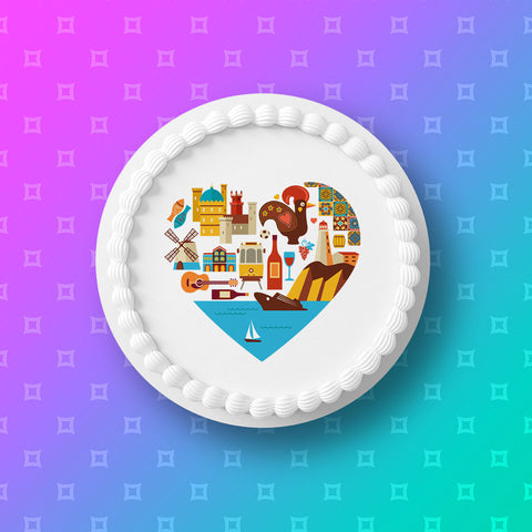 Portugal / Portugese Edible Icing Cake Topper