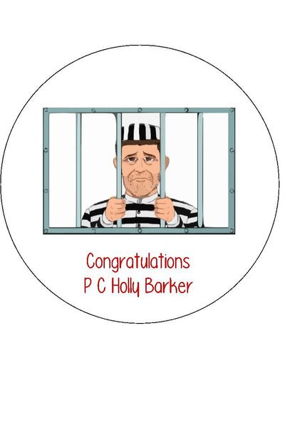 Prisoner Edible Icing Cake Topper