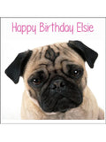 Pug Dog Edible Icing Cake Topper 01