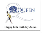 Queen (the band) 01 / Freddie Mercury Edible Icing Cake Topper