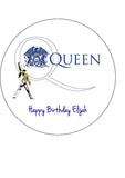 Queen (the band) 01 / Freddie Mercury Edible Icing Cake Topper