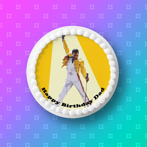 Queen (the band) 02 / Freddie Mercury Edible Icing Cake Topper