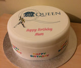 Queen (the band) 01 / Freddie Mercury Edible Icing Cake Topper