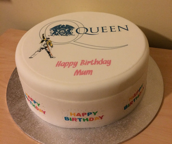 Queen (the band) 01 / Freddie Mercury Edible Icing Cake Topper