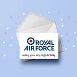 RAF Royal Air Force Logo Birthday Card