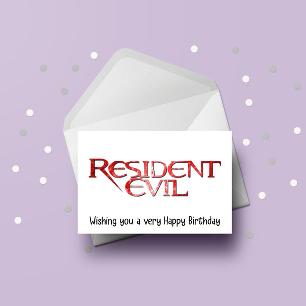 Resident Evil Birthday Card 02