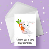 Rabbit Birthday Card 02