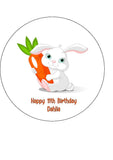 Rabbit Edible Icing Cake Topper 02