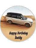 Range Rover 01 Edible Icing Cake Topper