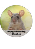 Rat Edible Icing Cake Topper 01