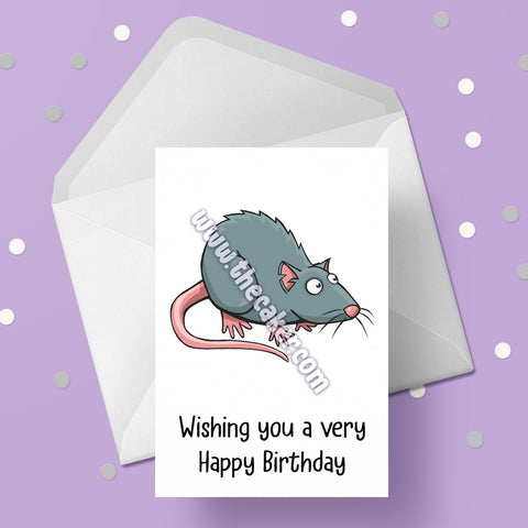 Rat 03 Birthday Card