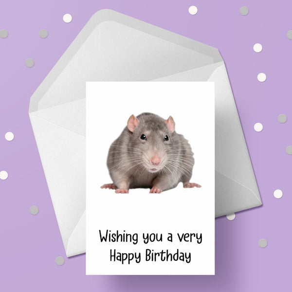 Rat Birthday Card 05