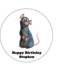 Rat Edible Icing Cake Topper 02