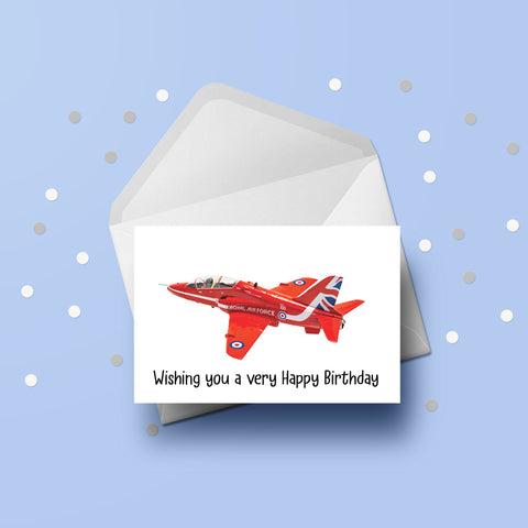 Red Arrows 03 Birthday Card