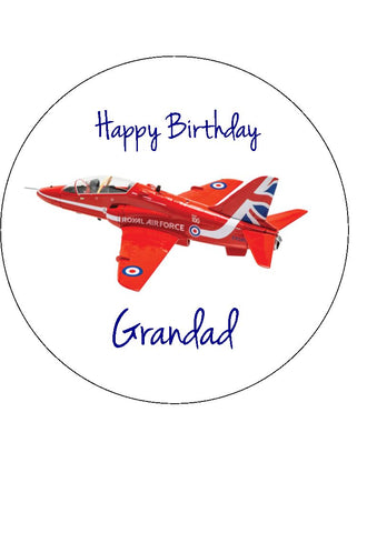 Red Arrows 03 Edible Icing Cake Topper or Ribbon