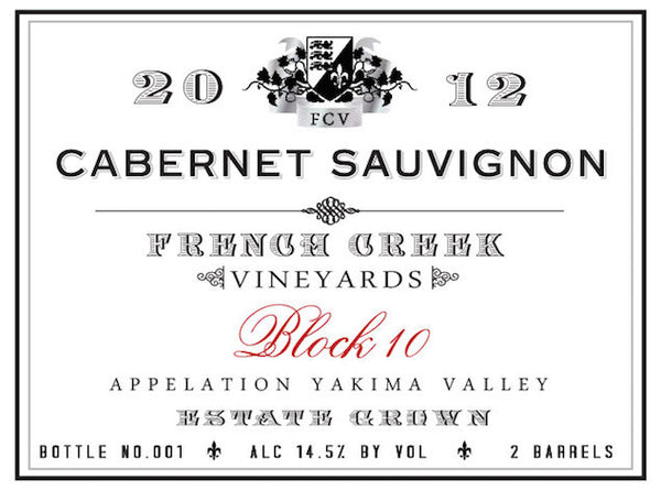 Red Wine Label Edible Icing Topper 02 - Cabernet Sauvignon