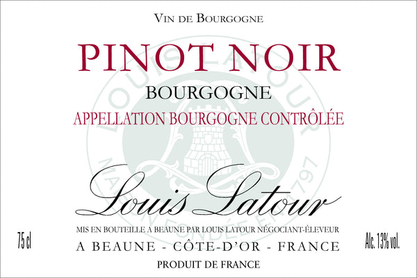 Red Wine Label Edible Icing Topper 03 - Pinot Noir