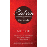Red Wine Label Edible Icing Topper 04 - Merlot