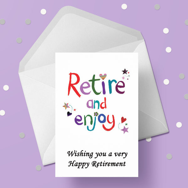 Retirement Card 01 - Retire & Enjoy