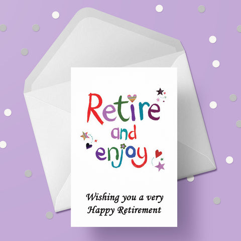Retirement 01 - Retire & Enjoy Retirement Card
