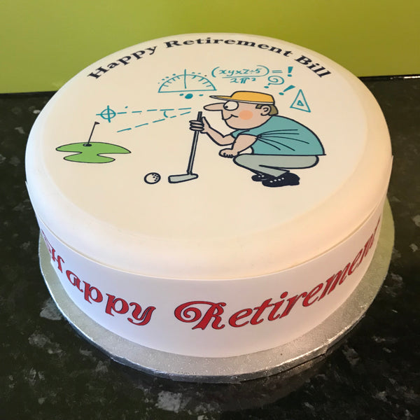 Retirement Edible Icing Cake Topper 10