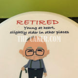Retirement Edible Icing Cake Topper 12